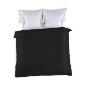 Funda nórdica lisa 50-50 negro vista cenital