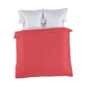 Funda nórdica lisa 50-50 rojo vista cenital