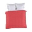 Funda nórdica lisa 50-50 rojo vista cenital