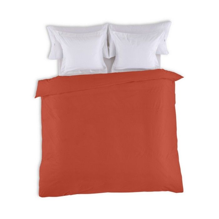 Funda nórdica lisa 50-50 tierra vista cenital