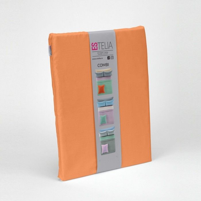 Funda nórdica lisa algodón mango presentación en bolsa de tela