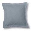 Funda de cojín algodón acero 55x55cm con pestaña