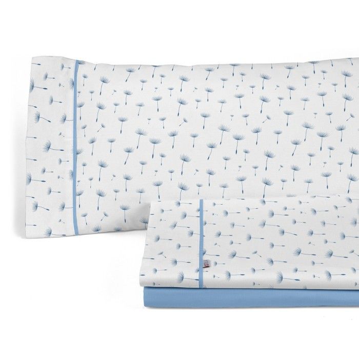 Juego de sábanas León azul bodegón