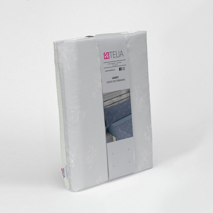 Juego de sábanas Vairy perla presentación en bolsa de tela