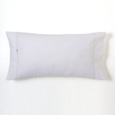 Funda de almohada algodón 600 hilos blanco dos bocas