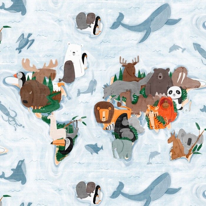 Funda nórdica Animals detalle del dibujo