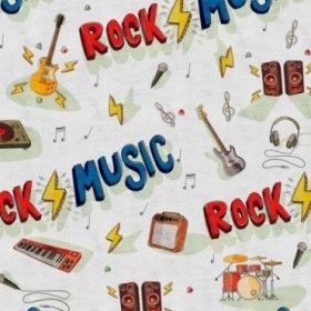 Funda nórdica Rock detalle del dibujo