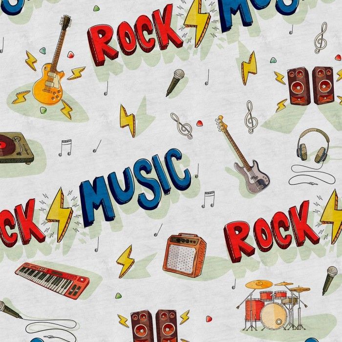 Funda nórdica Rock detalle del dibujo