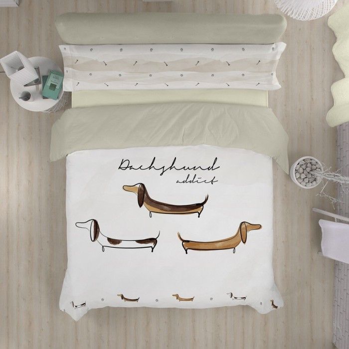 Funda nórdica Teckel vista cenital