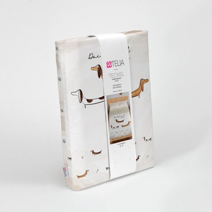 Funda nórdica Teckel presentación en bolsa de tela