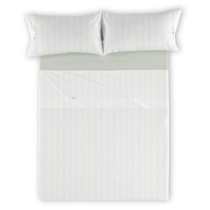 Juego sábanas Rita 200 hilos piedra vista cenital