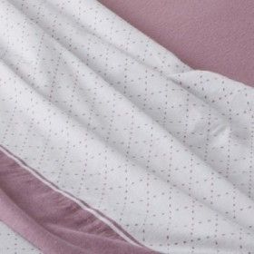 Juego sábanas franela Eira cuarzo detalle