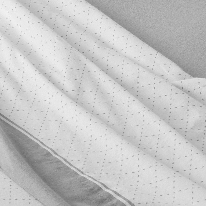 Juego sábanas franela Eira perla detalle