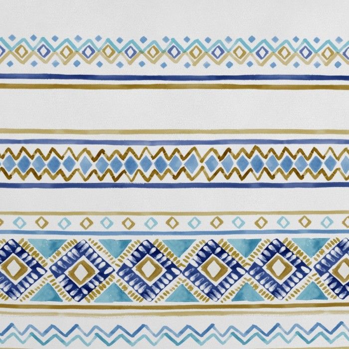 Funda nórdica algodón Vinia azul detalle del diseño