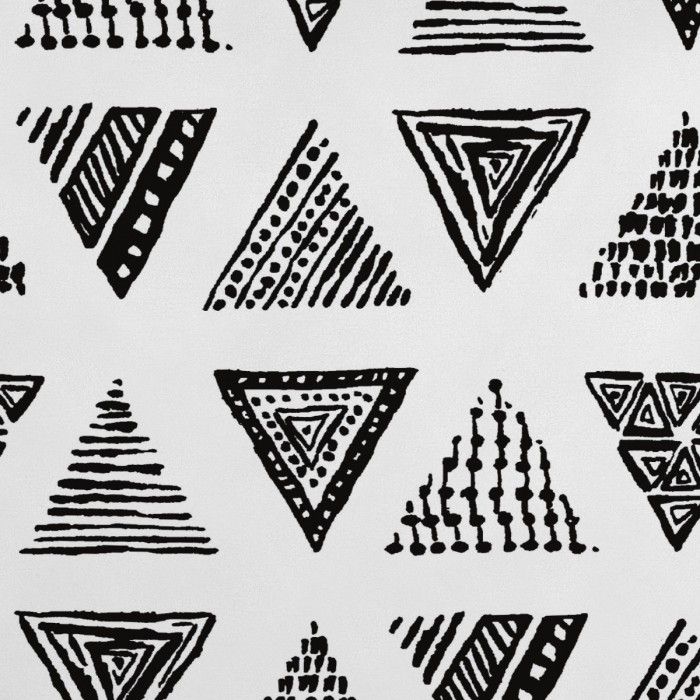 Funda nórdica algodón Yaqui negro detalle del diseño