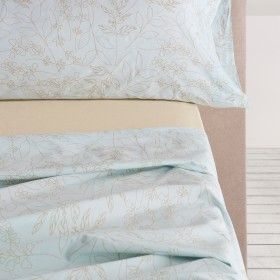 Juego de sábanas estampado Circe azul detalle