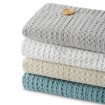 Plaid de algodón Banús crema, variedad de colores