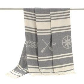 Fouta Maca gris presentación