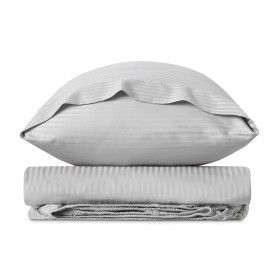 Bodegón Satén Listado Perla 300 hilos