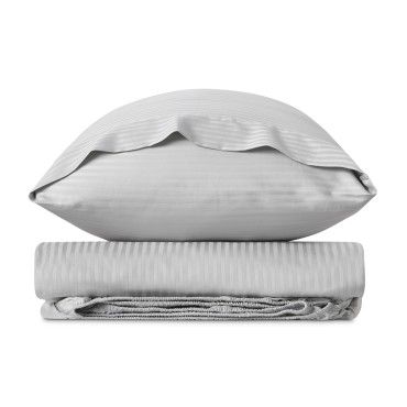 Bodegón Satén Listado Perla 300 hilos