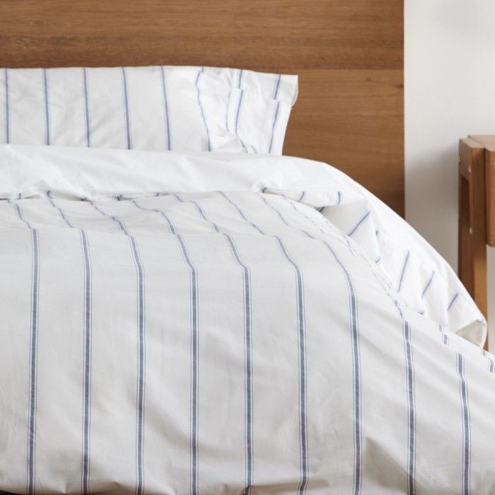 Dúo funda nórdica + almohada Rita azul vista frontal