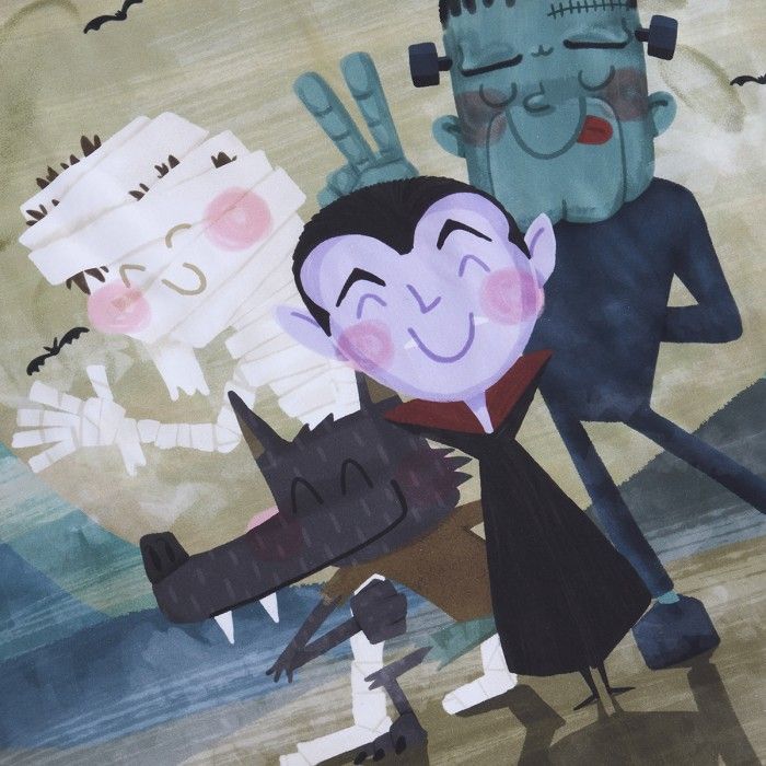 Dúo funda nórdica + almohada draky dibujo