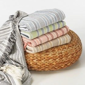 Fouta Salines aqua variedad de colores
