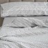 Juego de sábanas estampado Cloe gris