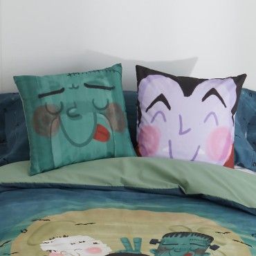 Pack de 2 fundas de cojín Draky, escena