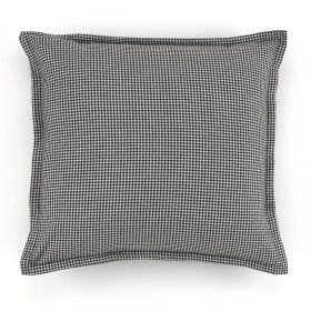 Funda de cojín tejida algodón Alda: 50x50cm. Con cremallera invisible