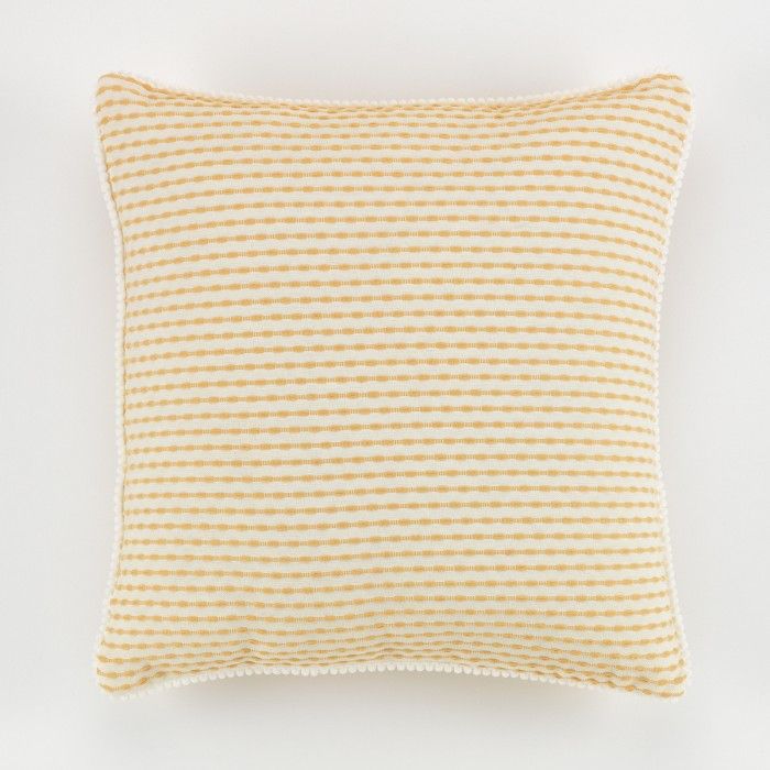 Funda de cojín tejida algodón Porto: 50x50cm. Con cremallera invisible