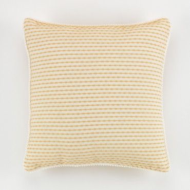 Funda de cojín tejida algodón Porto: 50x50cm. Con cremallera invisible