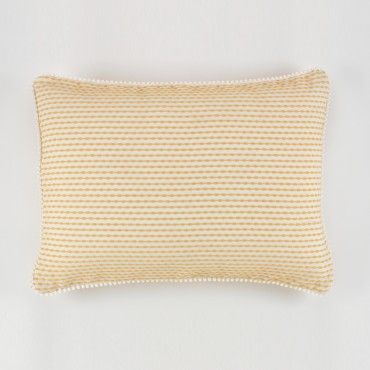 Funda de cojín tejida algodón Porto: 50x70cm. Con cremallera invisible