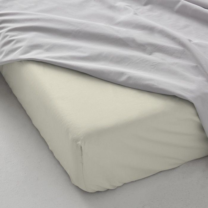 Bajera ajustable percal marfil detalle con encimera