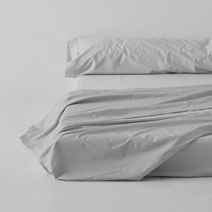 Sábana encimera algodón poliéster perla escena de cama