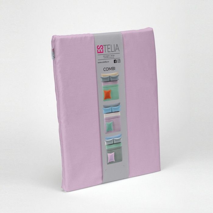 Sábana encimera algodón malva presentación en bolsa de tela