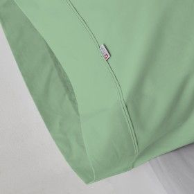 Funda de almohada algodón poliéster albahaca detalle