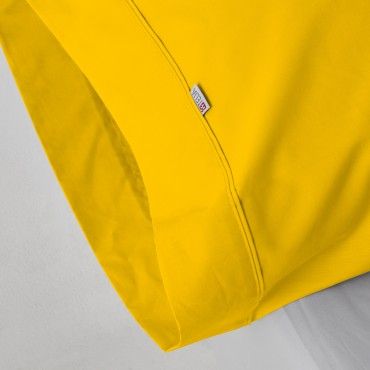 Funda de almohada algodón poliéster mostaza