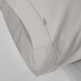 Funda de almohada algodón poliéster plomo