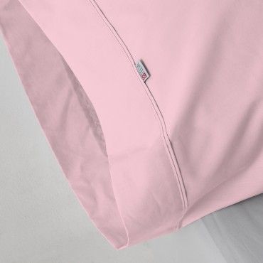 Funda de almohada algodón poliéster rosa