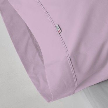 Funda de almohada algodón malva