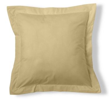 Funda cojín Estelia Colors arena cuadrada con pestaña