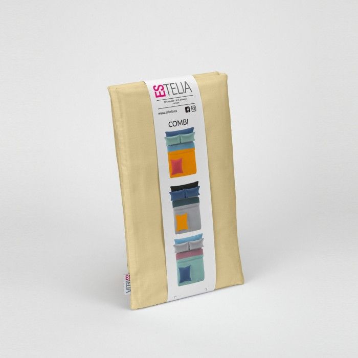 Funda cojín Estelia Colors arena presentación en bolsa de tela