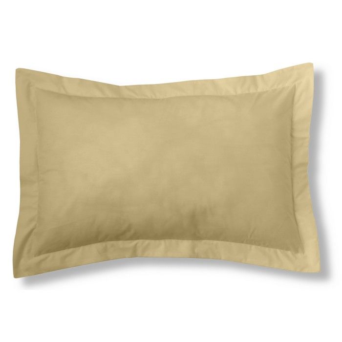 Funda cojín Estelia Colors arena rectangular con pestaña