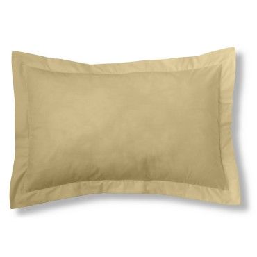 Funda cojín Estelia Colors arena rectangular con pestaña