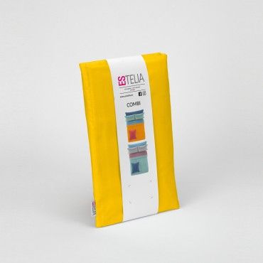 Funda de cojín 50-50 mostaza presentación