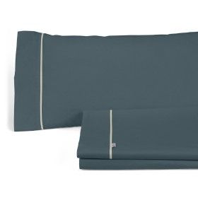 Juego de sábanas liso gris bodegón