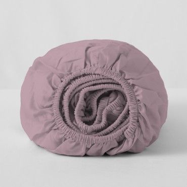 Sábana bajera ajustable de algodón orgánico color néctar - Qutun - Imagen del producto