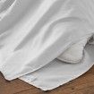 Funda nórdica de algodón orgánico color blanco - Qutun - Cierre en tapa y solapa