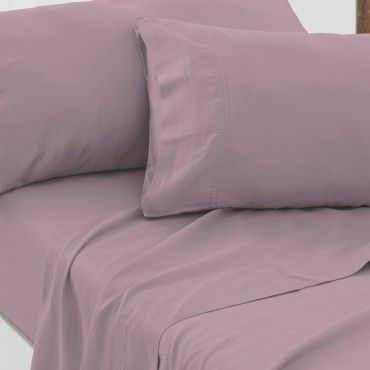 Funda almohada algodón orgánico con doble pespunte color néctar - Qutun - Aproximación